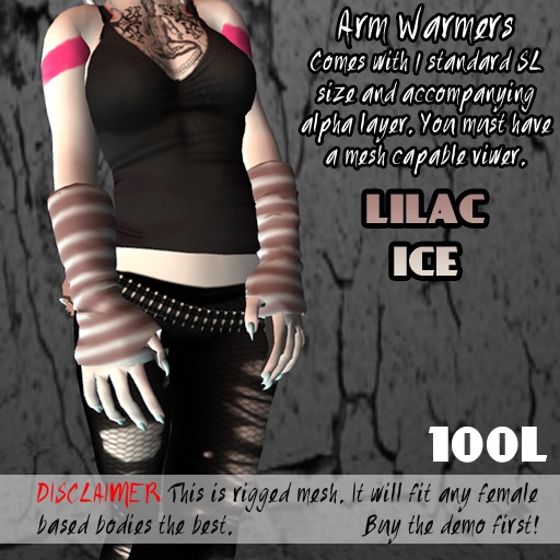 [MH] Arm Warmers - Lilac Ice