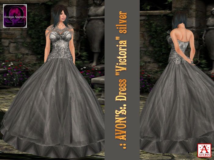 .: AVON'S:. Dress "Victoria" silver