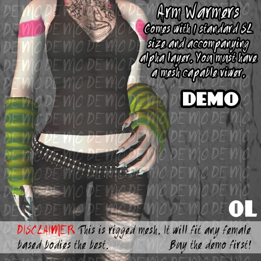[MH] Arm Warmers - Demo (Boxed)