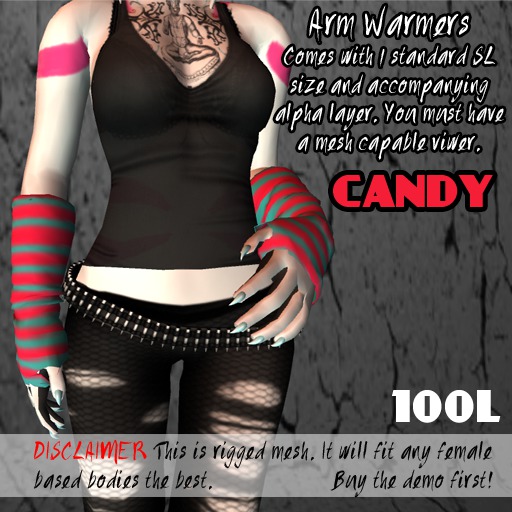 [MH] Arm Warmers - Candy