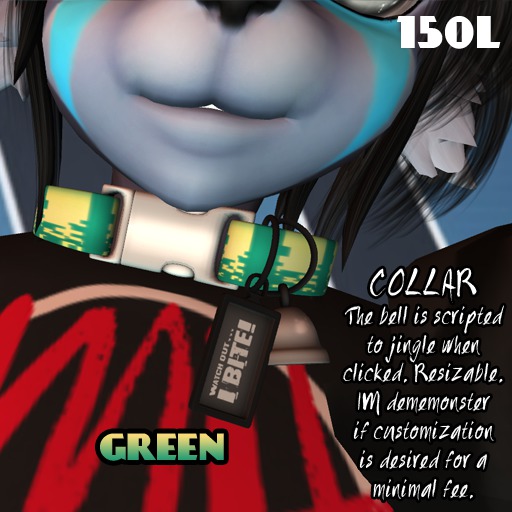 [MH] Collar - Green BOXED