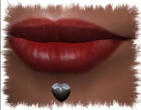 [Hot] Lip piercing - Heart (labret)