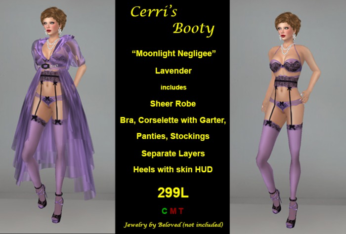 Cerri's Moonlight Negligee Lavender