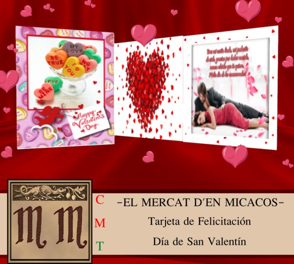 EL MERCAT D'EN MICACOS- TARJETA FELICITACION TEDDY