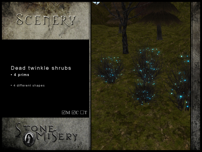 .:S.M:. Scenery - Dead Twinkle Shrubs - Blue