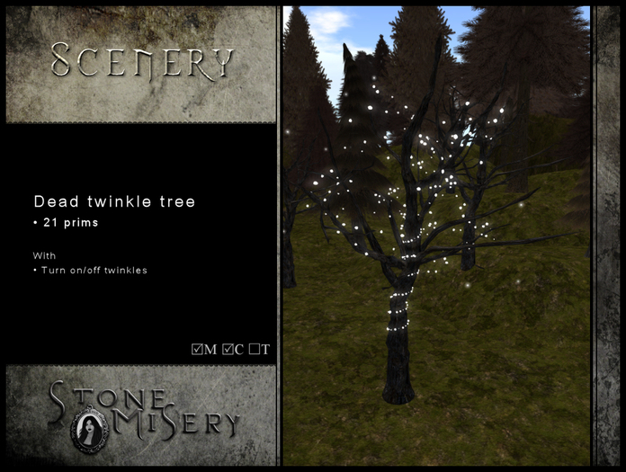 .:S.M:. Scenery - Dead Twinkle Tree (white)