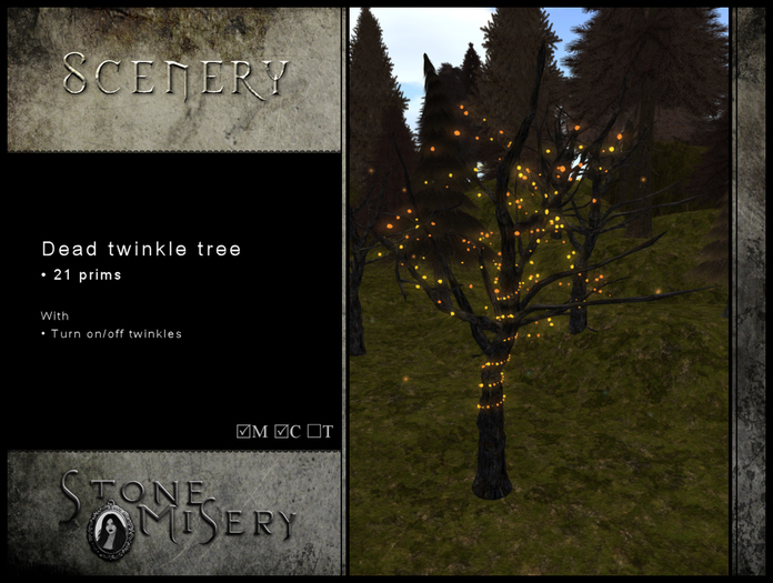 .:S.M:. Scenery - Dead Twinkle Tree (orange)