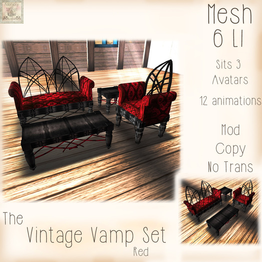 ~ASW~The Vintage Vamp Set~ Red