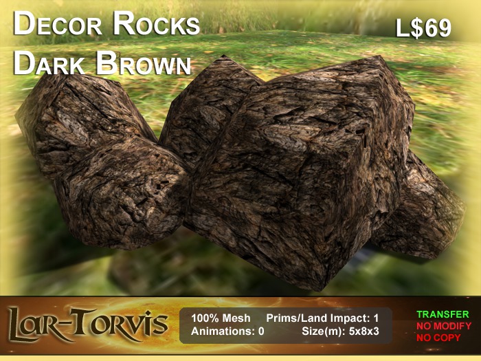 Decor Rock - Dark Brown