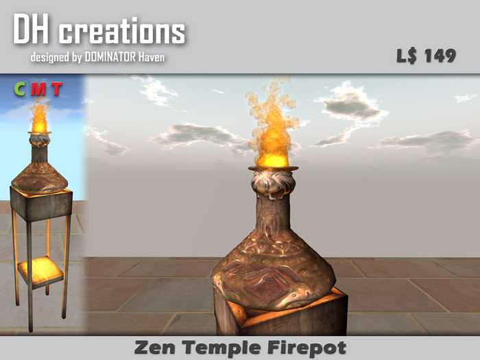 Zen Temple Fire Pot