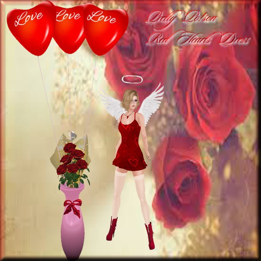 ~*P!P*~ Red Hearts Dress  {FIXED}