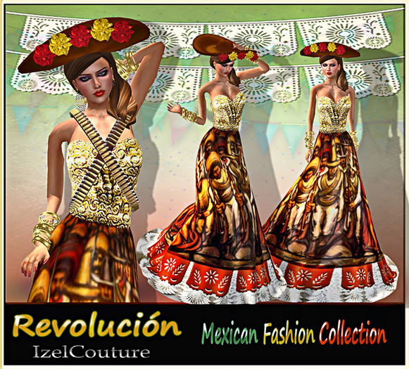IzelCouture Revolucion Mexican fashion Collection