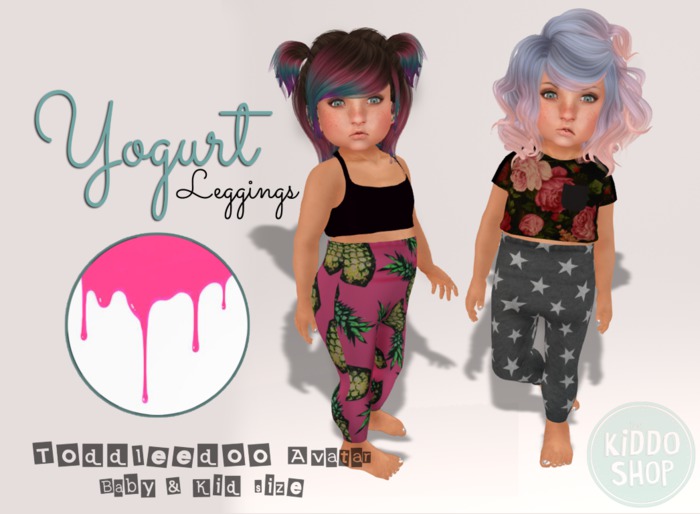 ~TheKiddoShop~  Yogurt  Leggings - IceCream