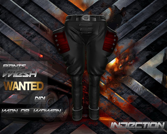 Pants Red Dark