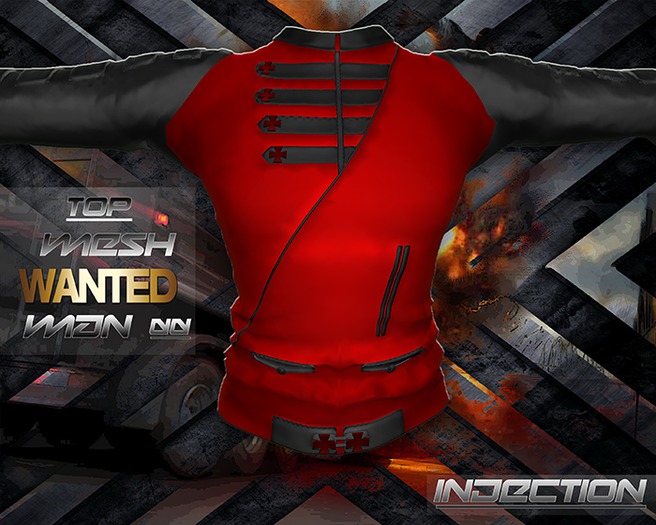 Jacket  Cross infinity  RED