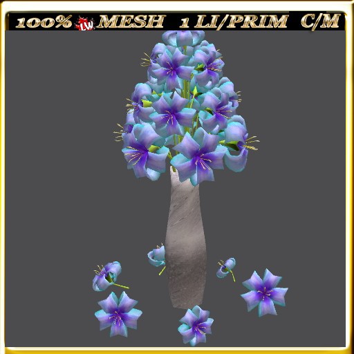 LW_ Mesh Tiger Lily Vase 4 (1 Prim/LI)