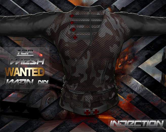Jacket Cross SIlver Military