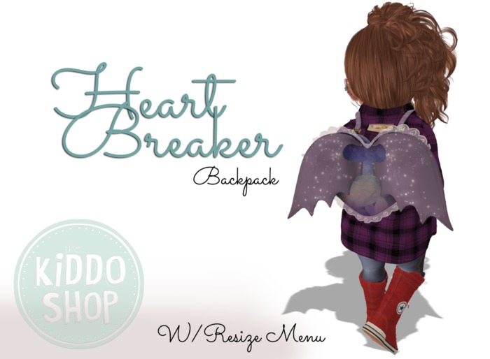 ~TheKiddoShop~HeartBreaker BackPack -  Crystal (BOXED)