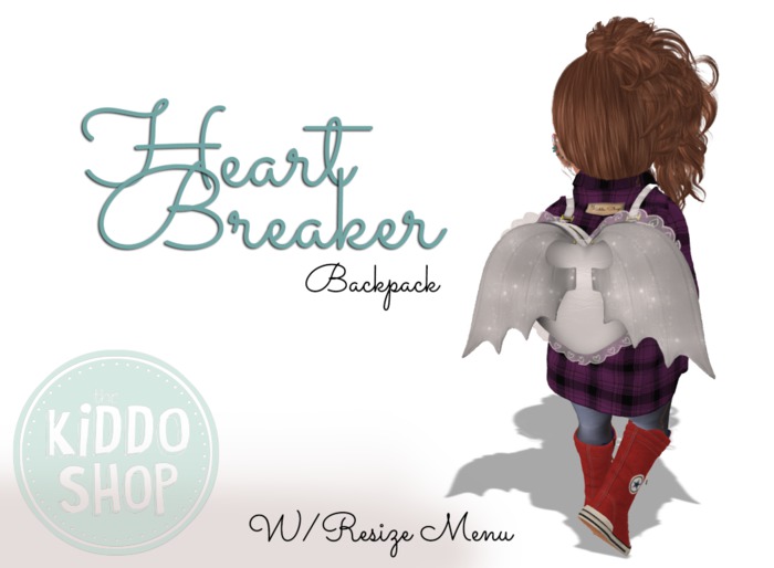 ~TheKiddoShop~HeartBreaker BackPack -  Angel(BOXED)