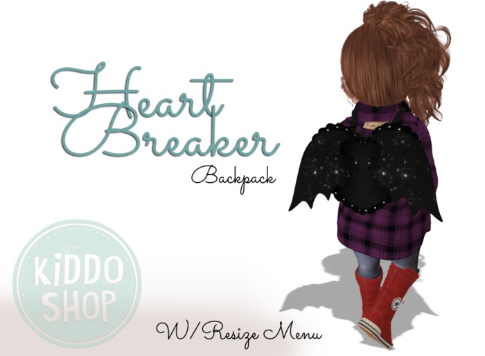 ~TheKiddoShop~HeartBreaker BackPack -  Demon (BOXED)