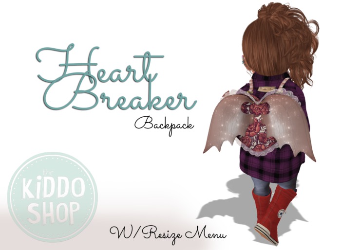 ~TheKiddoShop~HeartBreaker BackPack - Roses(BOXED)