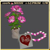 LW_ Valentine's Day Roses and Card 3 (1 LI / Prim)