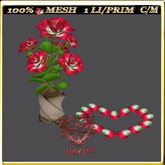 LW_ Valentine's Day Roses and Card 4 (1 LI / Prim)