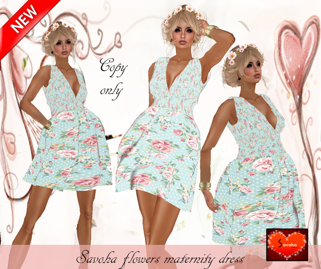 Savoha flower maternity dress