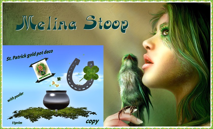 St. Patrick gold pot deco ( MP )