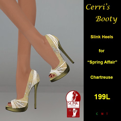 Cerri's Spring Affair Slink Heels SkyBlue