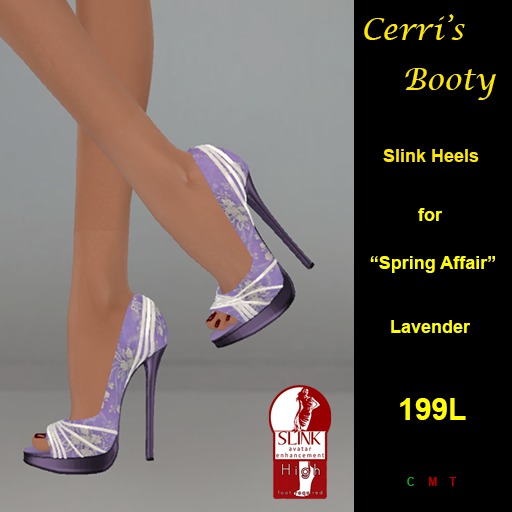 Cerri's Spring Affair Slink Heels SkyBlue