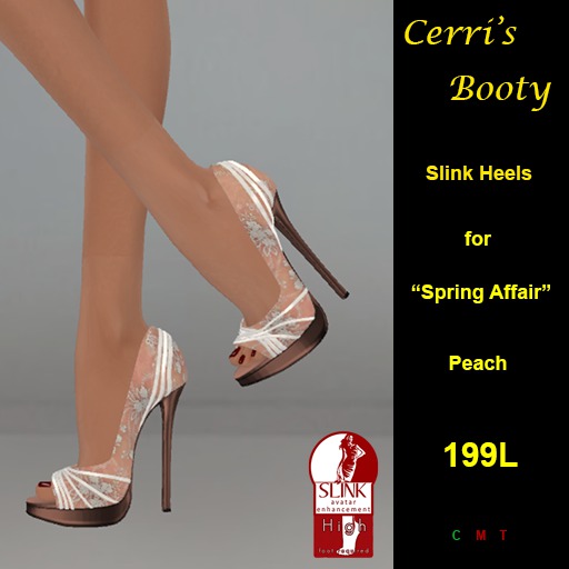 Cerri's Spring Affair Slink Heels SkyBlue