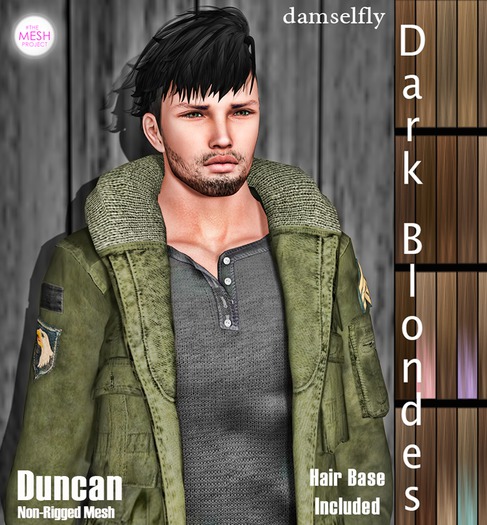 *~*Damselfly*~*Duncan Non-Rigged Mesh Dark Blondes