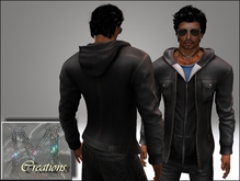 M-Creations *MESH & FITMESH* Jacket & Hoodie Carl Grey (BOXED)