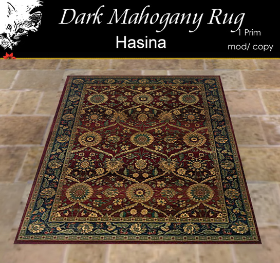 Pestique 'Hasina' Rug Dark Mahogony