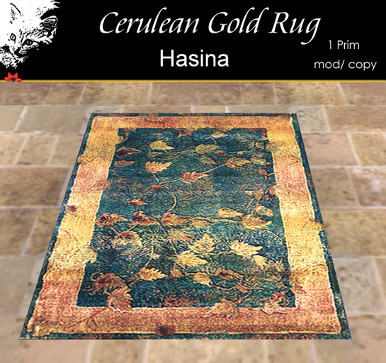 Pestique 'Hasina' Rug Cerulean