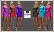 GG-Yolaine Mesh Shoulder Peep Dress-FatPack