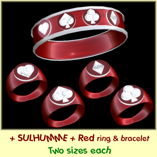 [CS] : + SULHUMME + Red ring & bracelet
