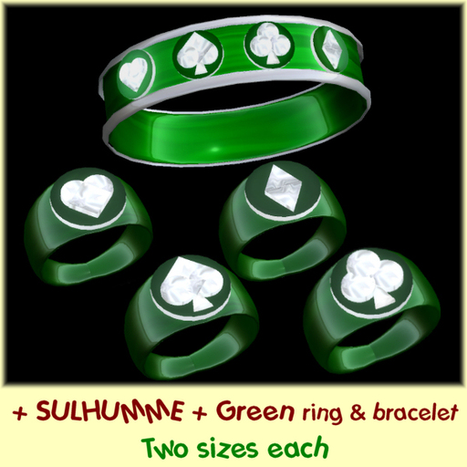 [CS] : + SULHUMME + Green ring & bracelet