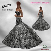 Satine ~ Ivory & Black
