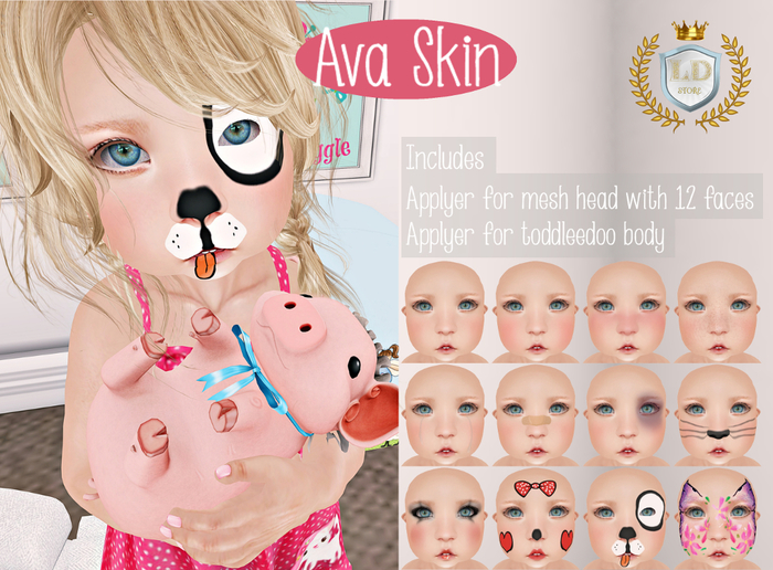 {LD} - Ava Skin Mesh Head