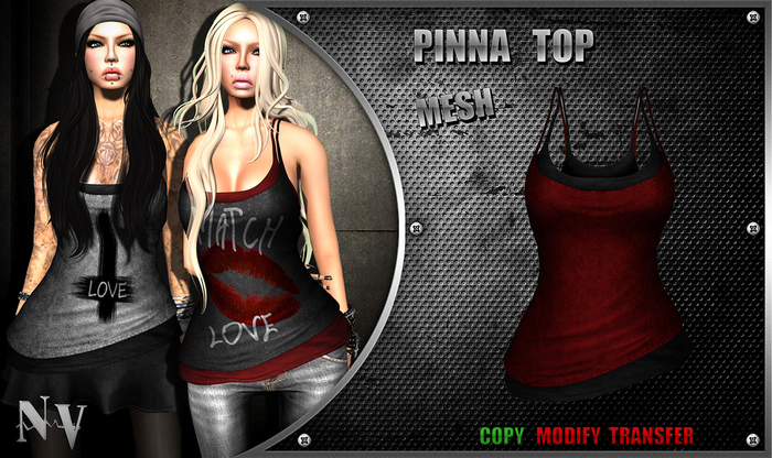 [NV] Pinna Top -Red-