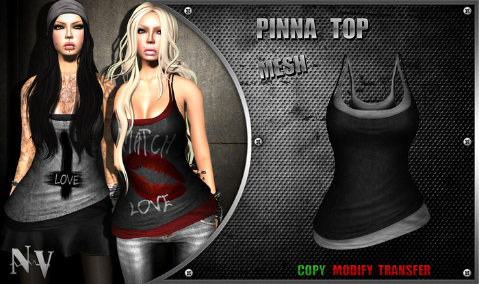 [NV] Pinna Top -Black-