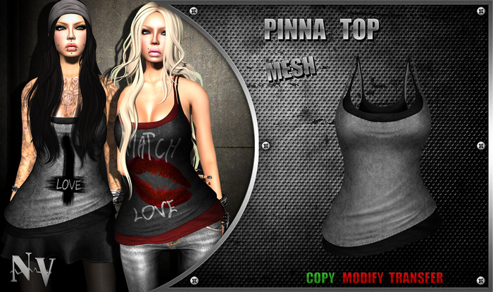[NV] Pinna Top -Grey-