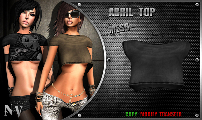 [NV] Abril Top -Grey-