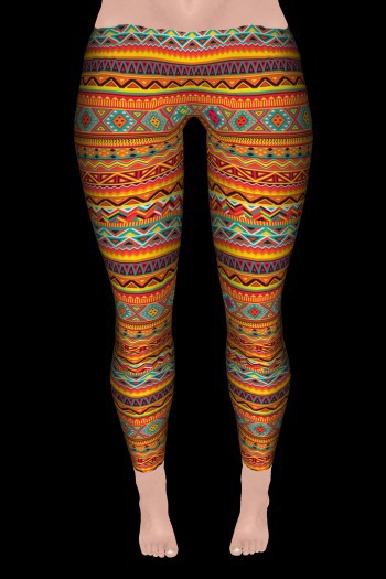Chibify My World - Aztec Leggings (Normal Non-Mesh )