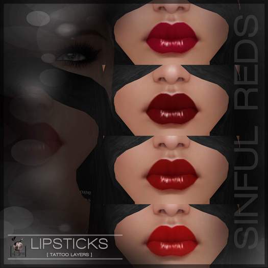7 Deadly s{K}ins - Sinfull Reds Lipsticks
