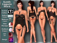[TKS] BASIC -  Kandy Lingerie Black