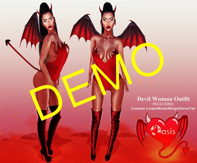 .O A S I S. Devil Woman Outfit_DEMO_BOX