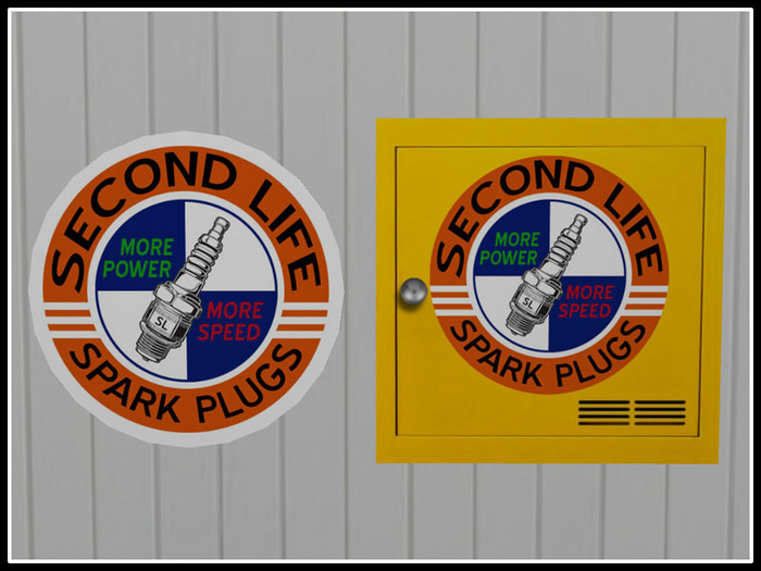 RE Second Life Gasoline Sign - Free! Decor/Decoration